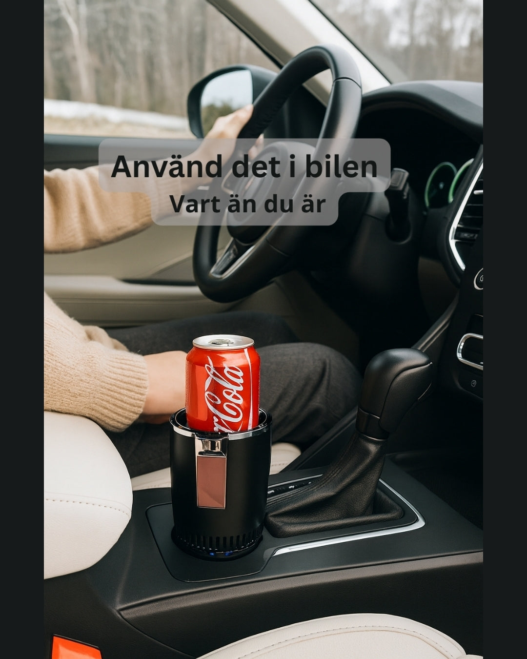 Smidig kopp för bilen – håll drycker varma eller kalla på resan.