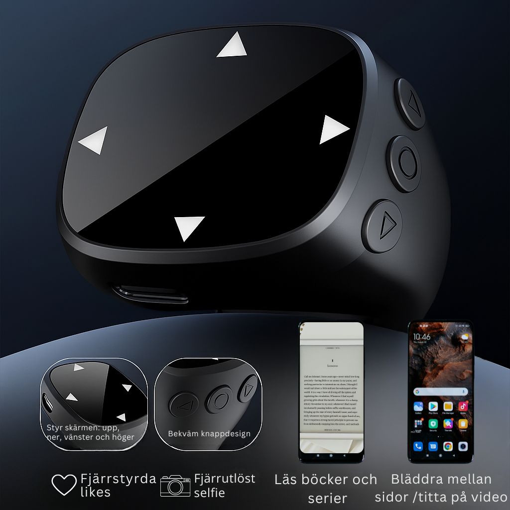 Smart fingertoppsring fjärrkontroll