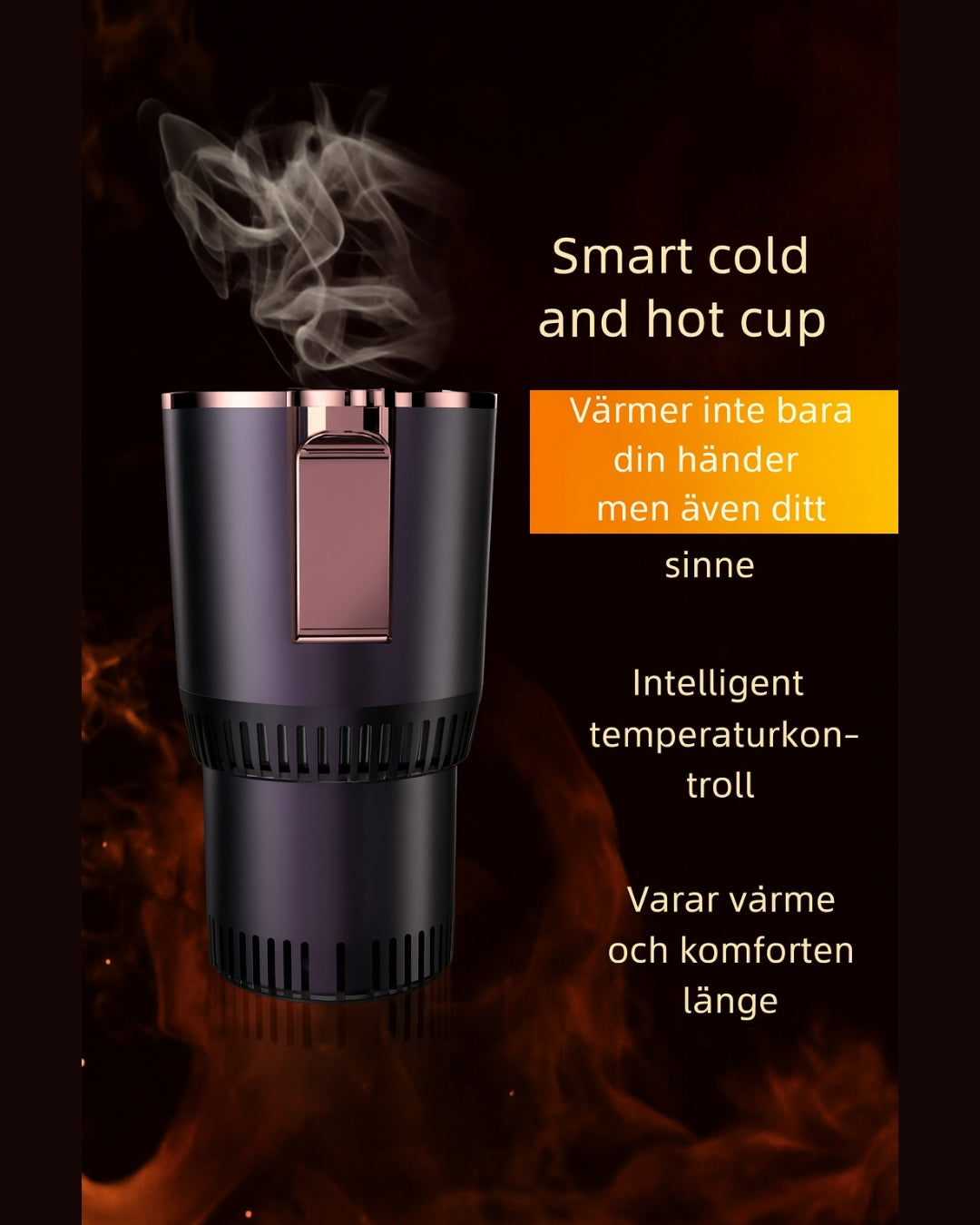 Smart kopp med intelligent temperaturkontroll – långvarig värme.