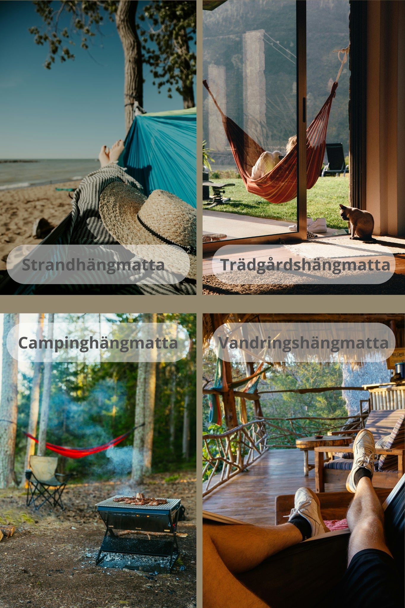 Outdoor Comfort Hammock – Myggnät – ultralätt design – perfekt för två