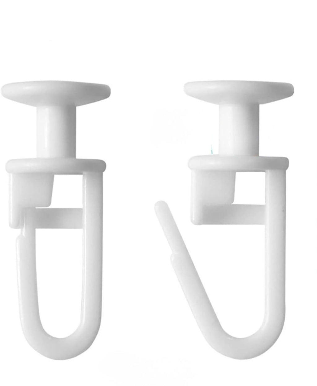 Gardinskenegliders med låsbar krok – 50/100-pack (10 mm)