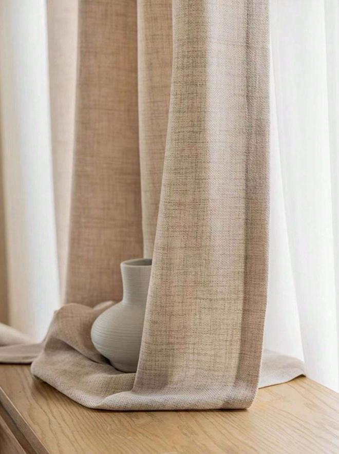 Mörkläggande gardin 180×240 cm – linnekänsla