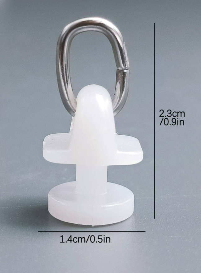 Rullglid till gardinskena – 50/100-pack