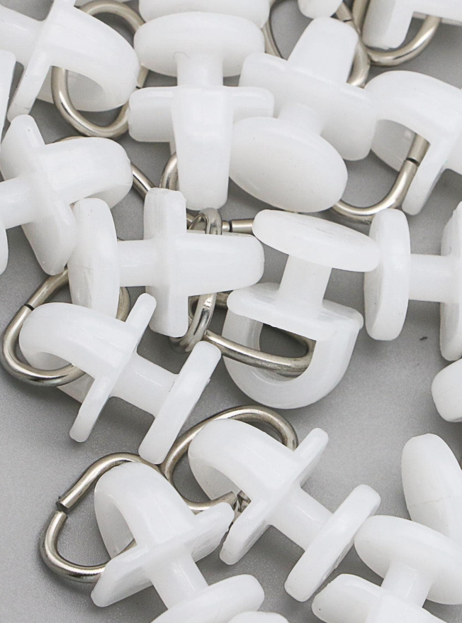 Rullglid till gardinskena – 50/100-pack