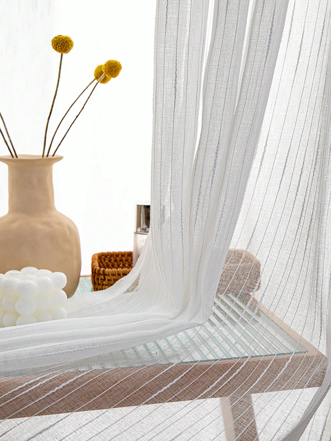 Skir gardin 180×240 cm – vit, finrandig