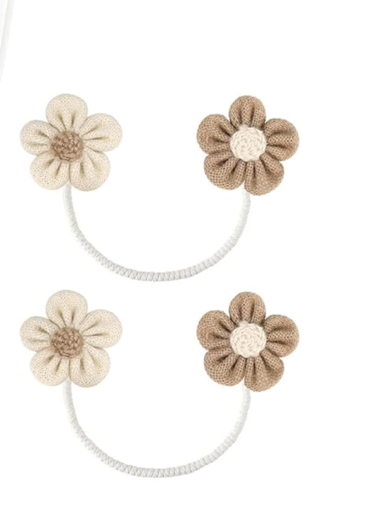 Blomformat gardinomtag – twist/utan borrning