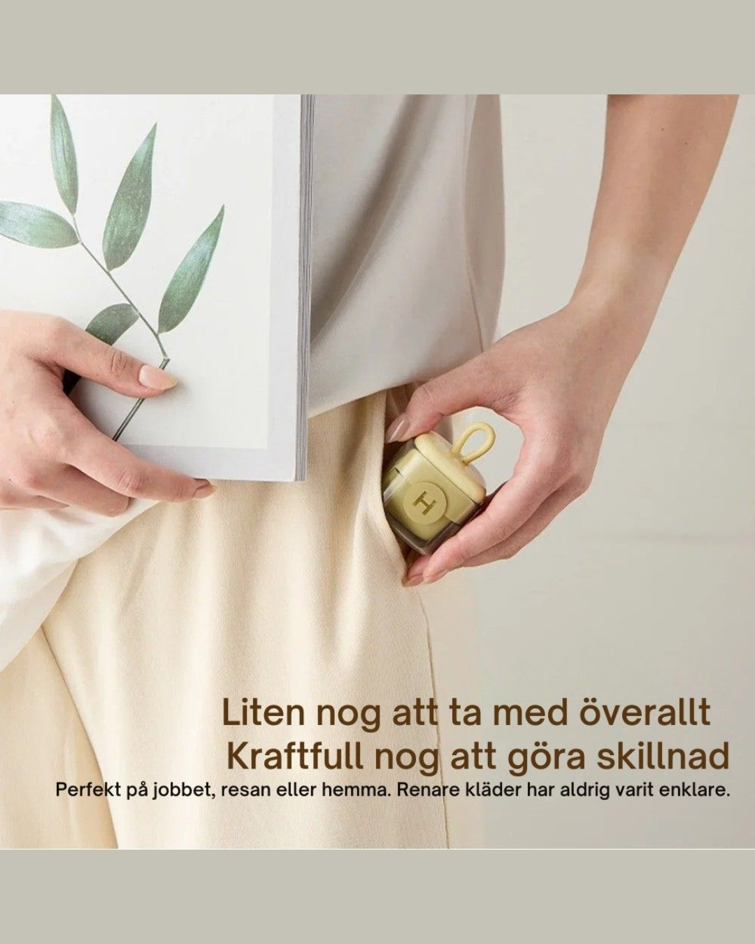 Ergonomiskt grepp: enkel att använda för snabb uppfräschning av plagg.