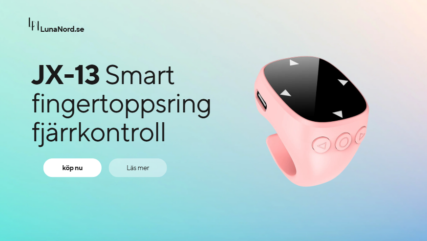 Smart fingertoppsring fjärrkontroll