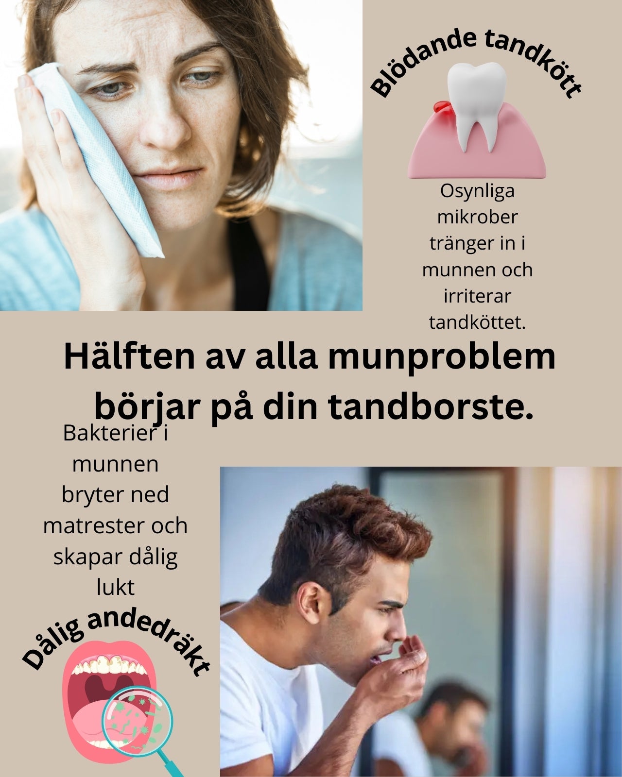 Ren borste med UV minskar dålig andedräkt och tandköttsproblem