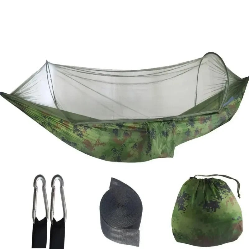 Outdoor Comfort Hammock – Myggnät – ultralätt design – perfekt för två